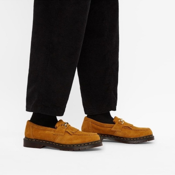 Suede Loafers with Gold Accent - Picture 3 of 6